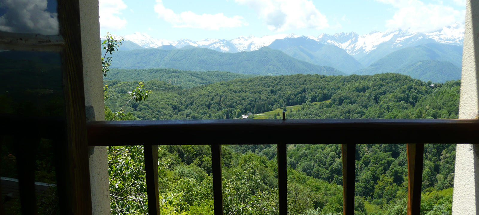 Gite Enso de Jules à Alleu, Ariège Vue depuis la chambre du gite Enso de Jules à Alleu, Ariège
